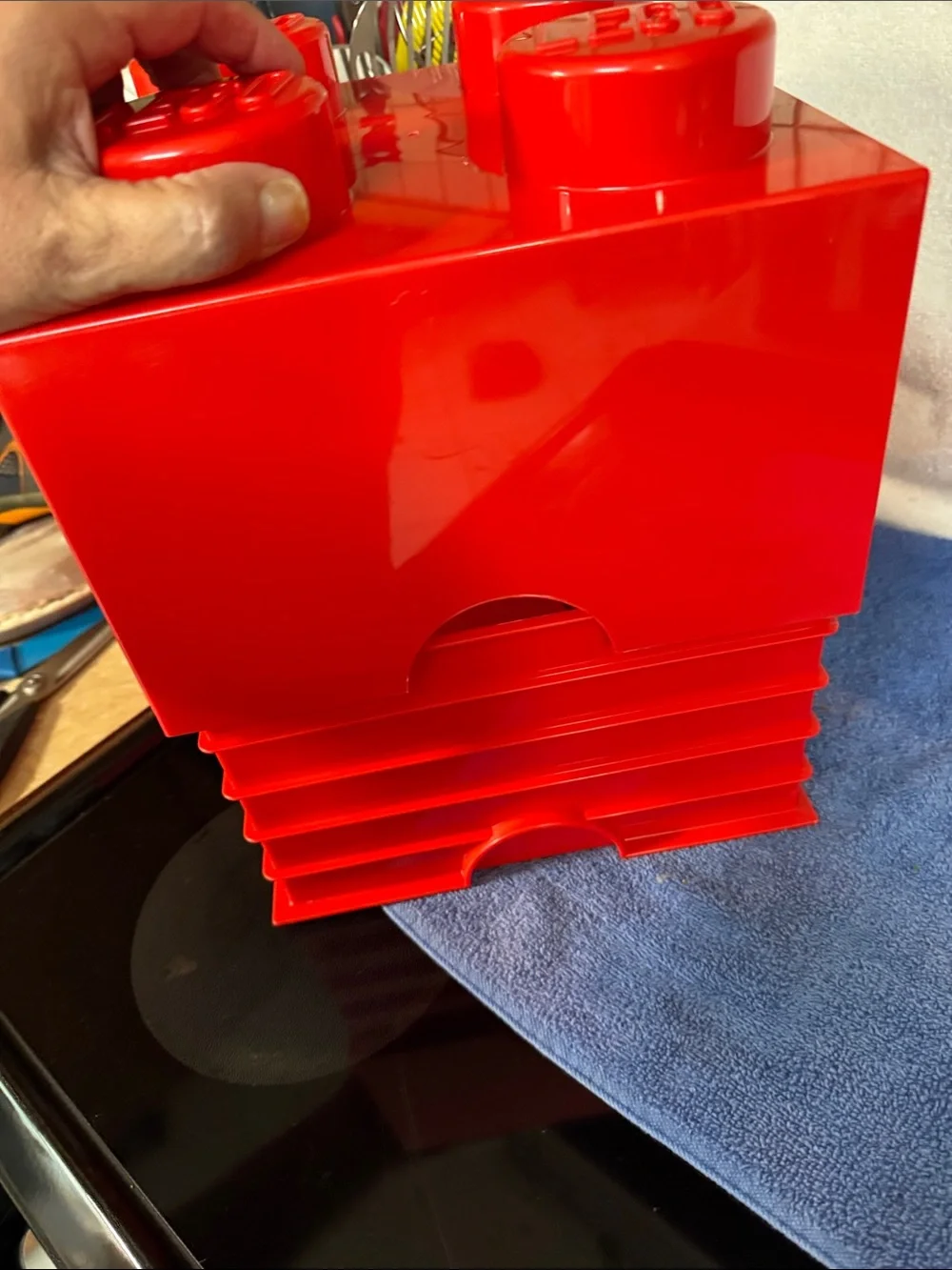 LEGO Red Stackable Storage Brick -  Organizer